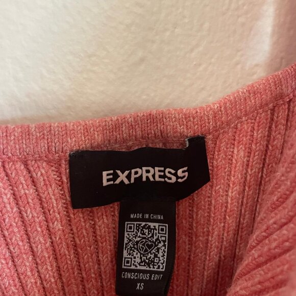 Express Knit Set – Pink Top & Skirt, XS - Picture 3 of 6